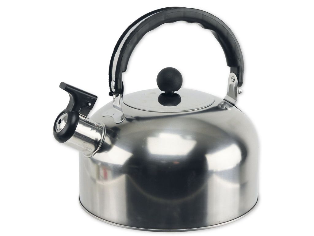 Van der Meulen 1353015, 2 l, Edelstahl, Schwarz, Silber, Edelstahl, mit Scharnier, Abnehmbarer Deckel