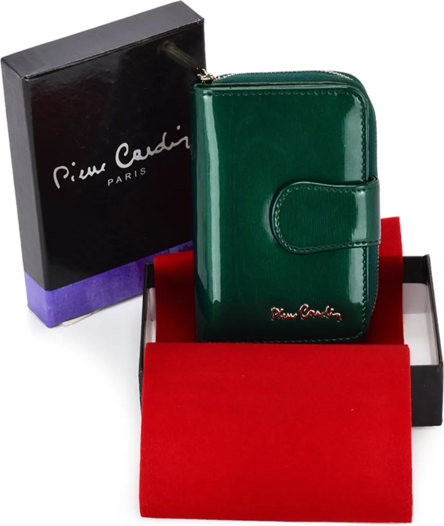 Pierre Cardin Portafoglio Uomo In Vera Pelle Nera Con Protezione RFID E Portamonete – Confezione Regalo