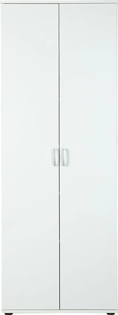 Armoire Blanche Arta avec 5 Tablettes Robustes - Meuble de Rangement Slim - 2
