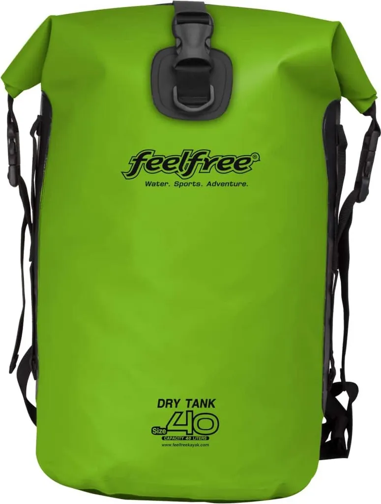 FeelFree Dry Tank 40L Lime : Sac à Dos Étanche Haute Visibilité