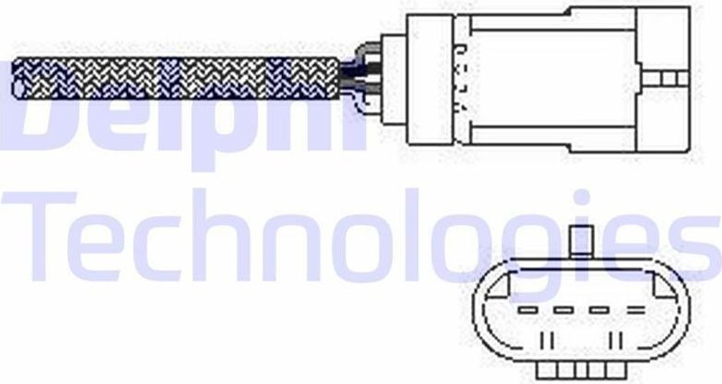 DELPHI Lambdasonde für RENAULT Clio III Schrägheck (BR0/1, Produktbild 