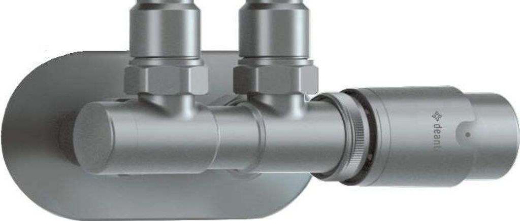 Thermostatic valve for bathroom radiator - right