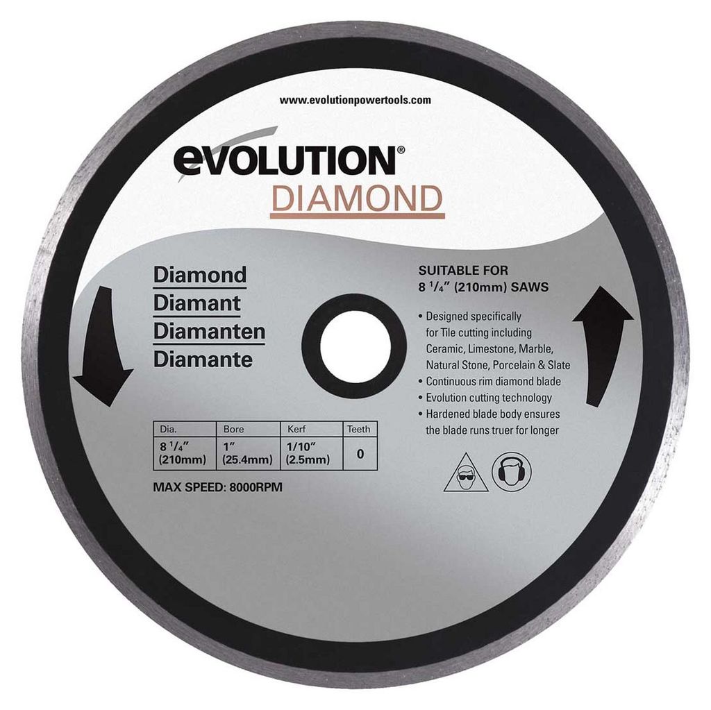Disco diamantato EVOLUTION FURY 210 mm Immagine del prodotto 
