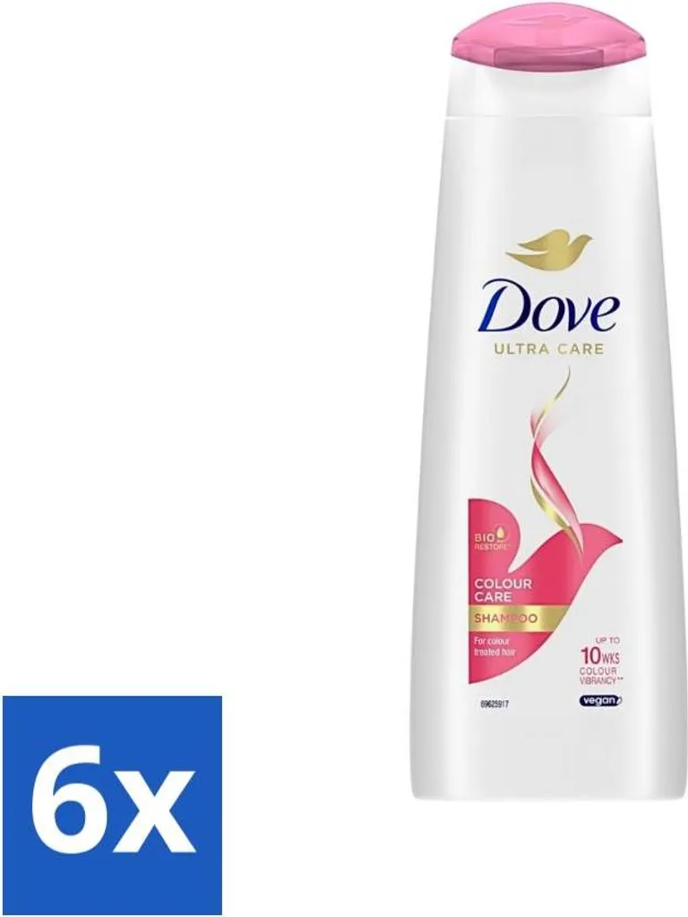 Dove Ultra Care Color Care Shampooing Anti-Ternes Pack de 6 x 250 ml