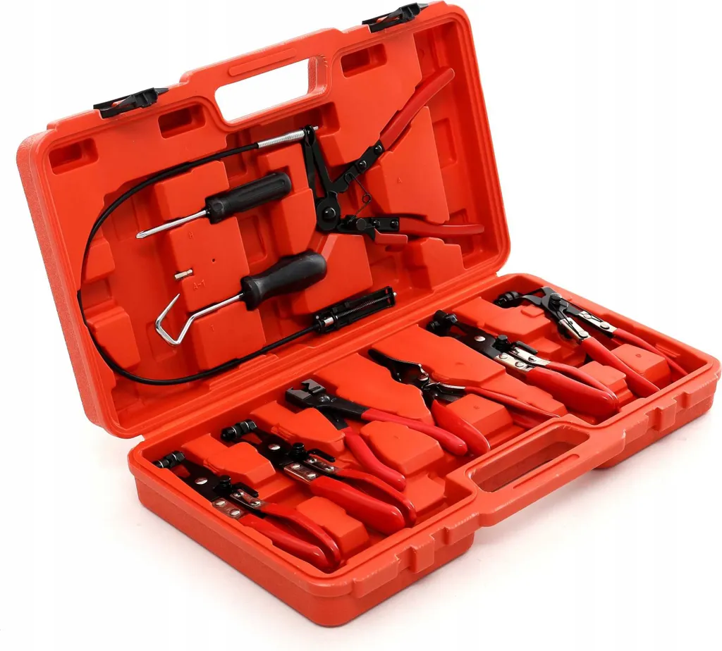 Set de pinces colliers de serrage KD10513 avec flexible et mallette