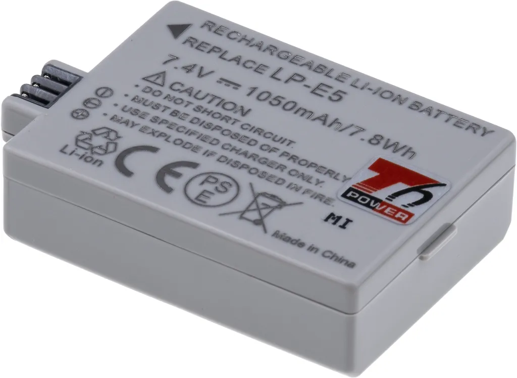 Batteria LP-E5 Compatibile Canon Rebel Xsi | T6 Power 7,4V 1050mAh