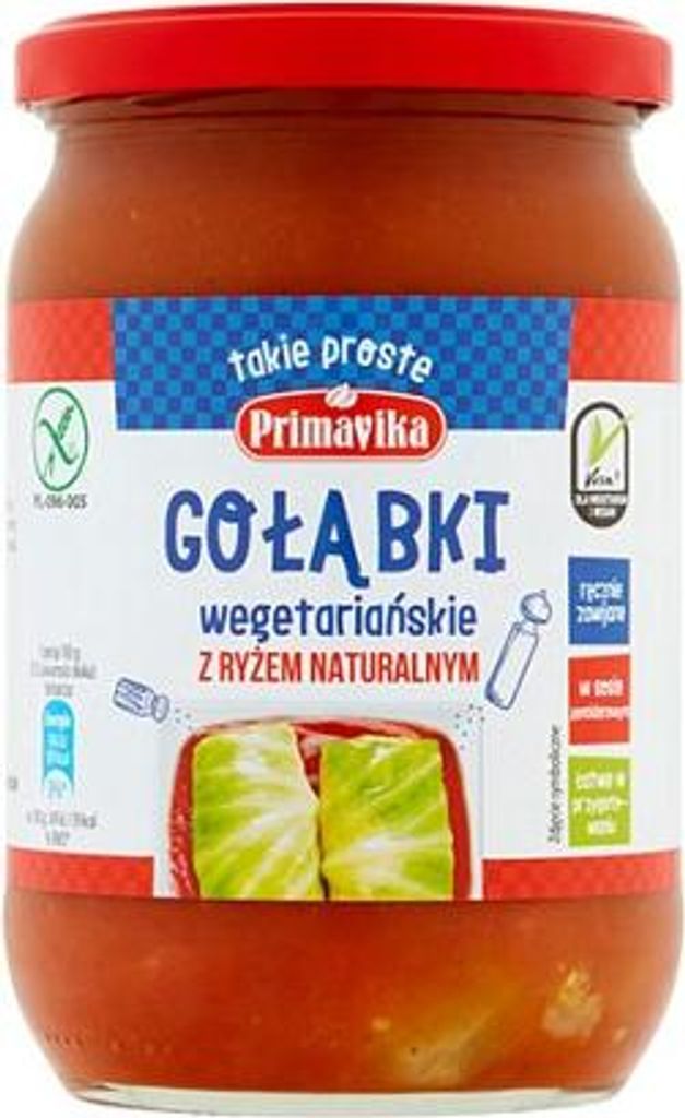 Vegetarische Kohlrouladen mit Reis 480g Primavika Produktbild 