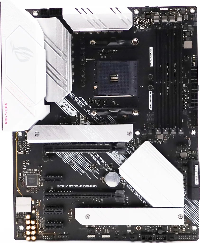 Carte mère Gamer ASUS ROG STRIX B550-A GAMING pour Setup Gaming Blanc
