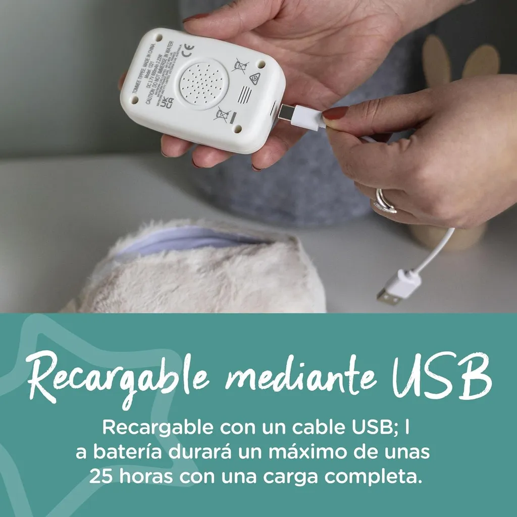 Mini OllieOwl Tommee Tippee : Veilleuse Sonore Nomade Rechargeable