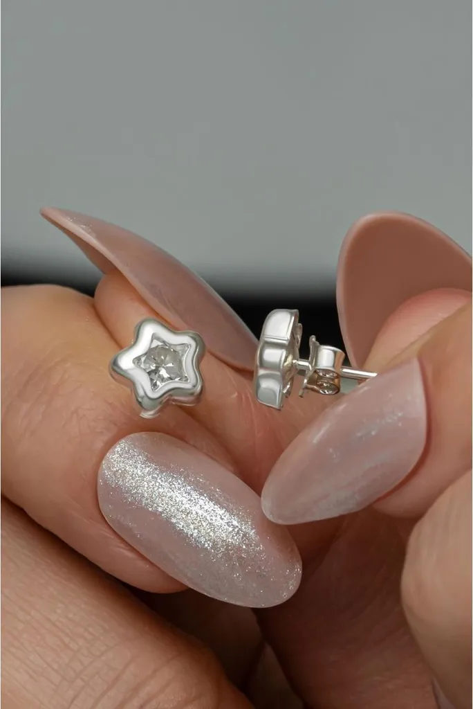 Boucles d'oreilles étoiles argent 925 - Bijou discret pour le bureau