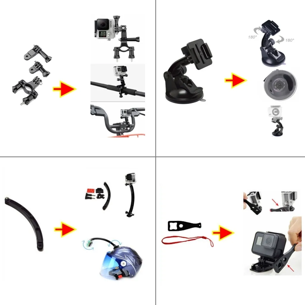 Kit PULUZ 50 accessoires complet avec mallette antichoc pour extérieur - 2