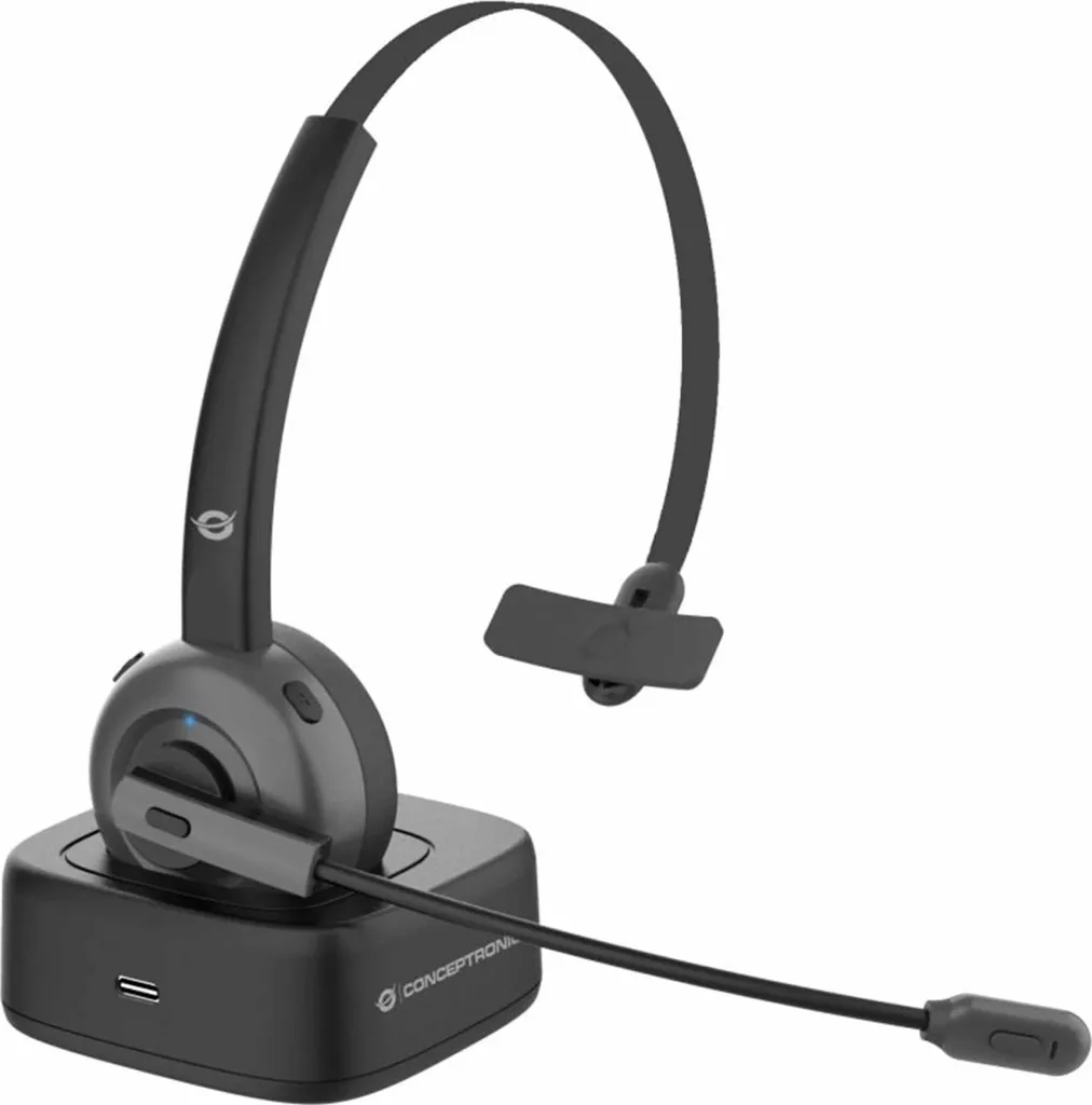 Cuffia Conceptronic POLONA03BD Bluetooth 5.0 con Microfono Noise Cancelling