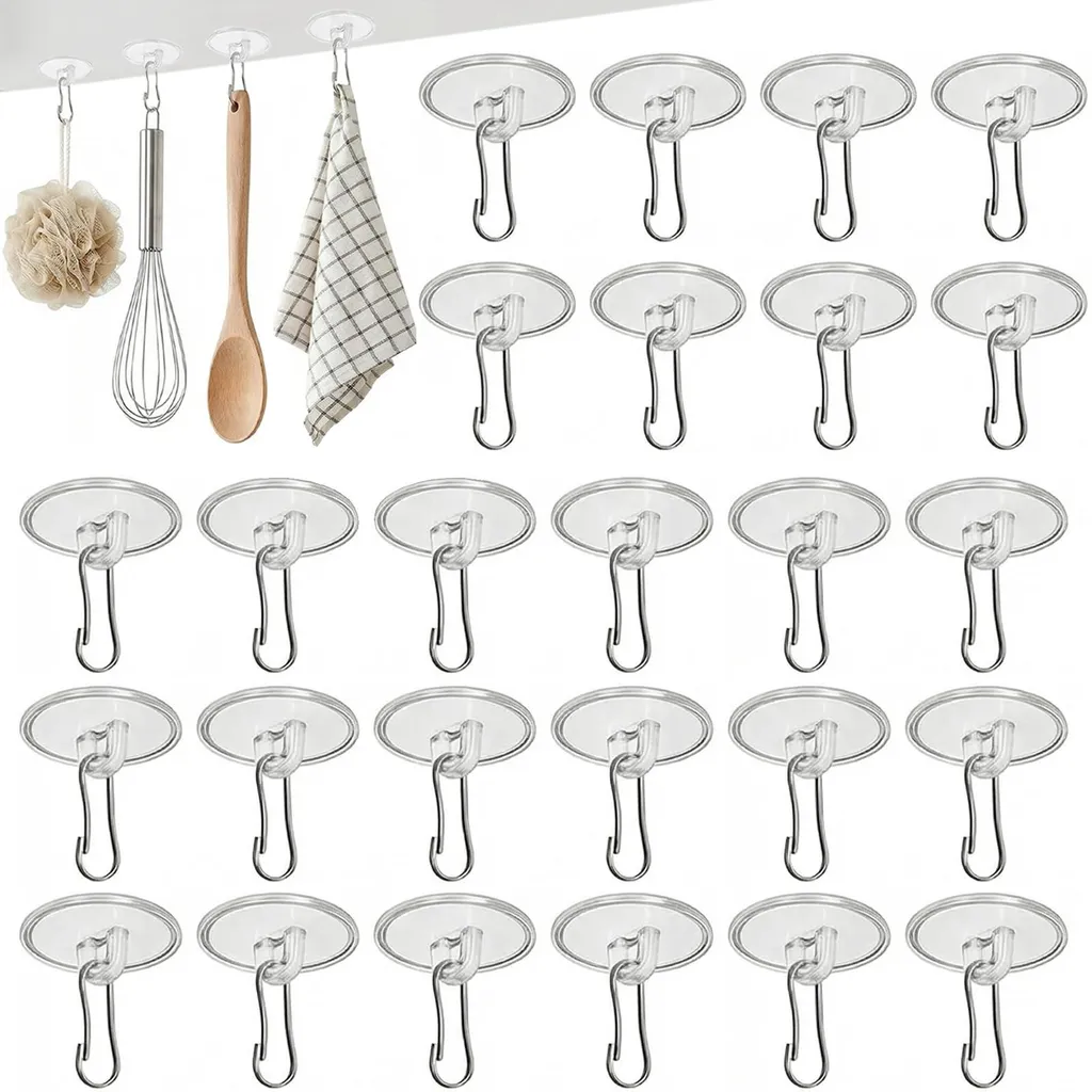 Crochets Plafond sans Trou : Fixation Autocollante pour Décorations