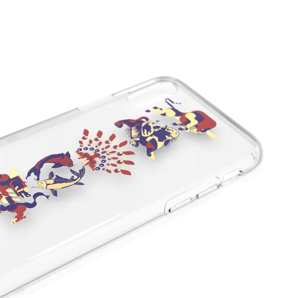 Adidas iPhone X XS Case CNY Edition - Cover Trasparente di Tendenza - 5