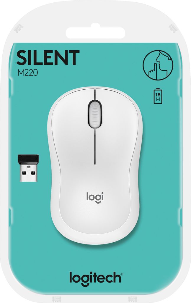 Silent Mouse M220 Off-White Produktbild 
