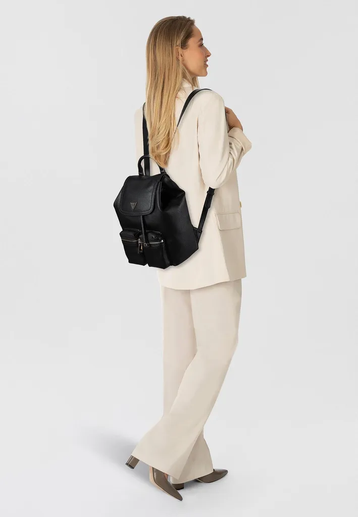 Petit Sac à dos Guess Manhattan 18310BLA avec Compartiments Zippés - 5