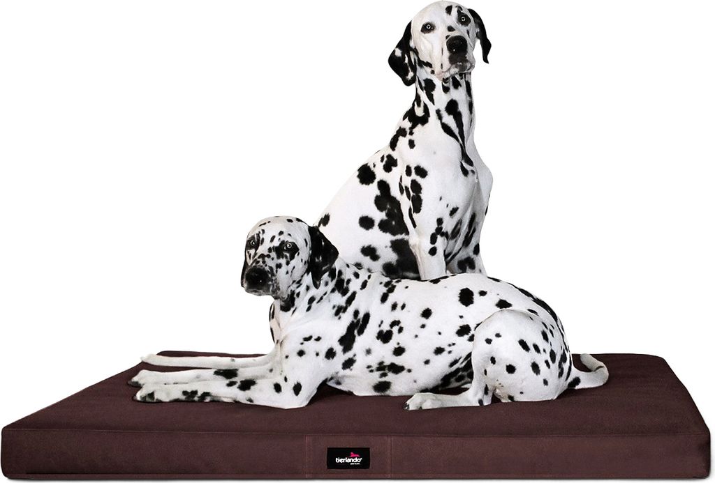 tierlando Orthopädische Hundematratze ALICE VISCO Hundematte Hundebett S - XXL - Größe: 100x80cm | Farbe: 01 Braun