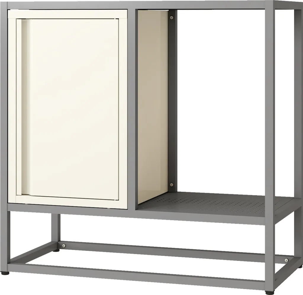 Buffet compact Burlöv : optimisez vos petits espaces avec style et acier - 5