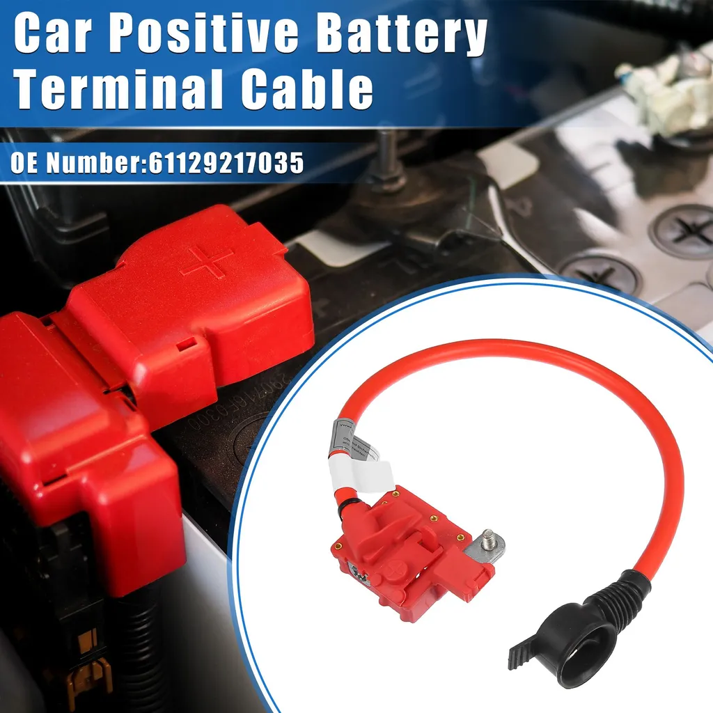 Câble Batterie Positif pour BMW 528i 535i F10 - Borne de Sécurité Rouge