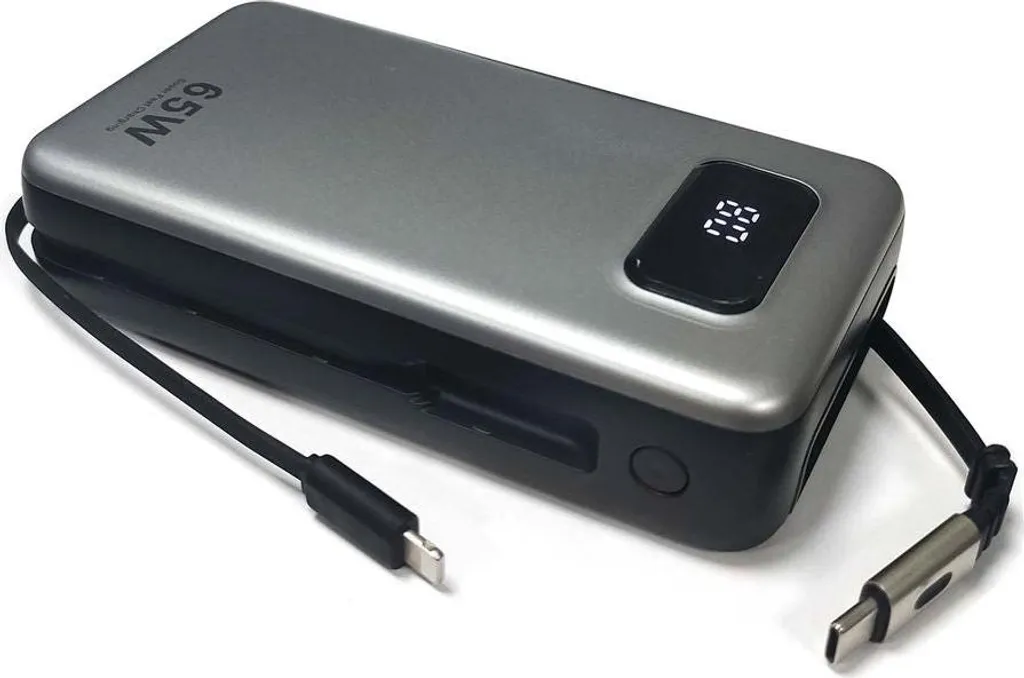 Batterie externe 65W charge rapide avec câbles de charge intégrés SiGN