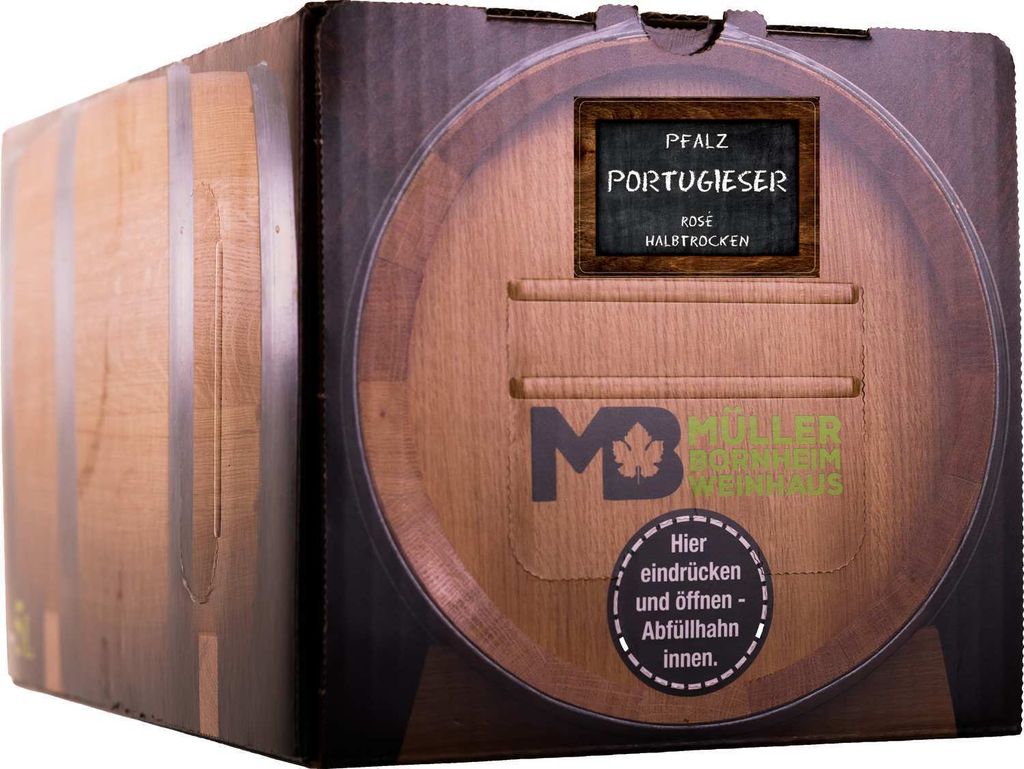 Bag in Box Wein Portugieser Rosé halbtrocken 5 L Weinhaus Produktbild 