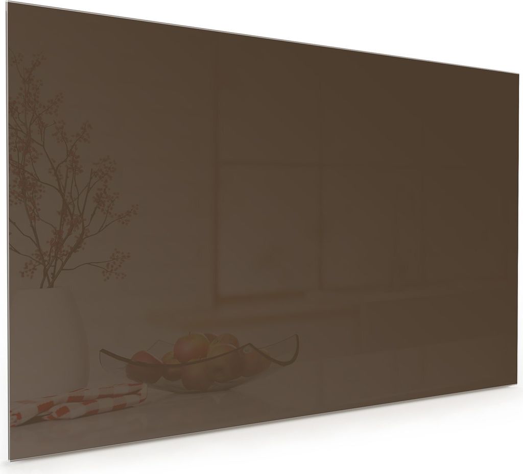 Küchenrückwand Spritzschutz Glas mit Motiv Dunkelbrauner Hintergrund 40 x 40 cm