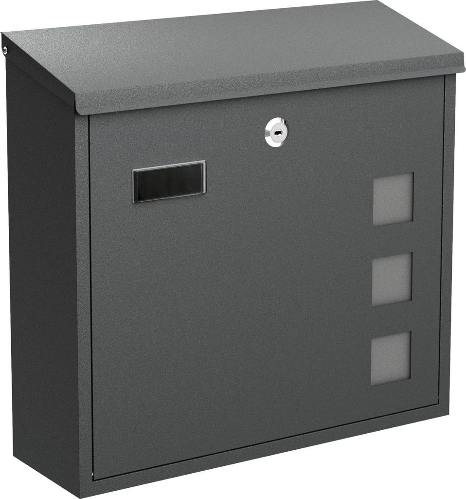 BASI - Briefkasten - BK 350M - Stahl matt anthrazit - 2170-0901