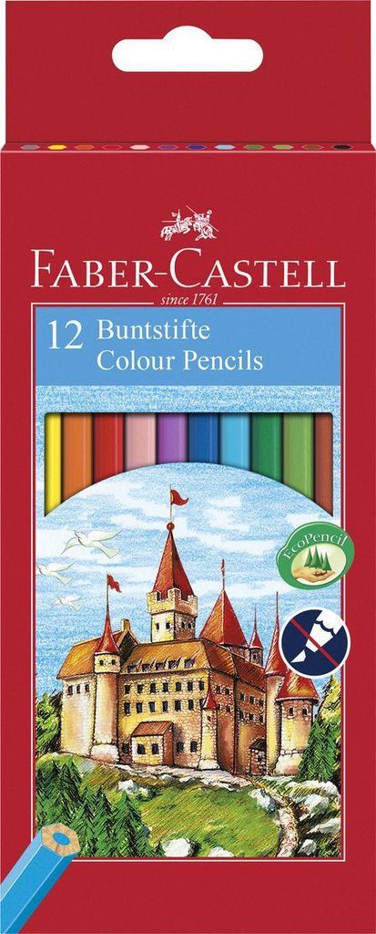 FABER-CASTELL Castello di Buntstift 12er Kartonetui Immagine del prodotto 