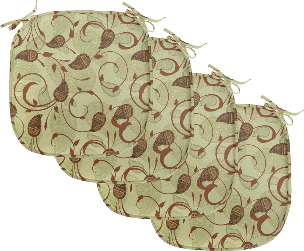 Cuscini Persiani ABAKUHAUS 40x40 Verde Chiaro - Set da 4 Pezzi