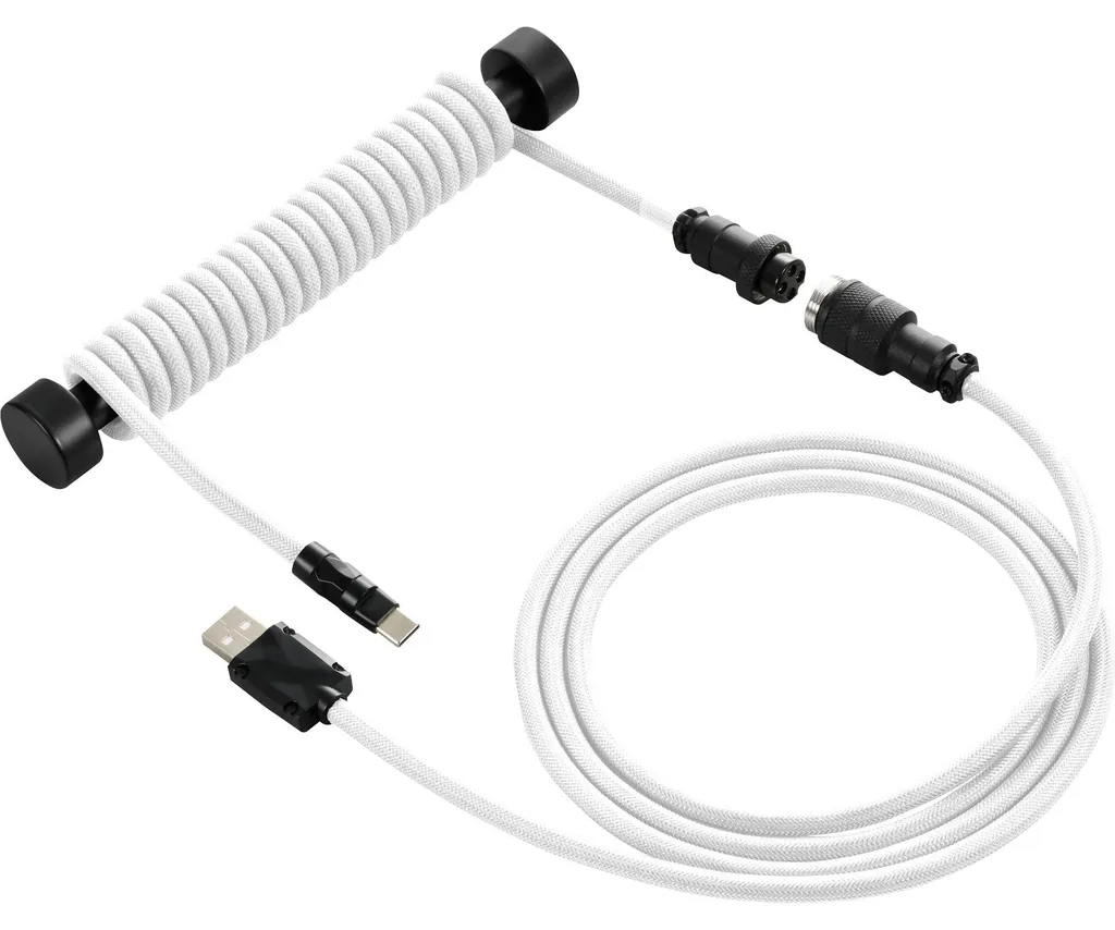 Câble de Connexion Blanc pour Clavier Mécanique SKILLER SGK50 1.85m