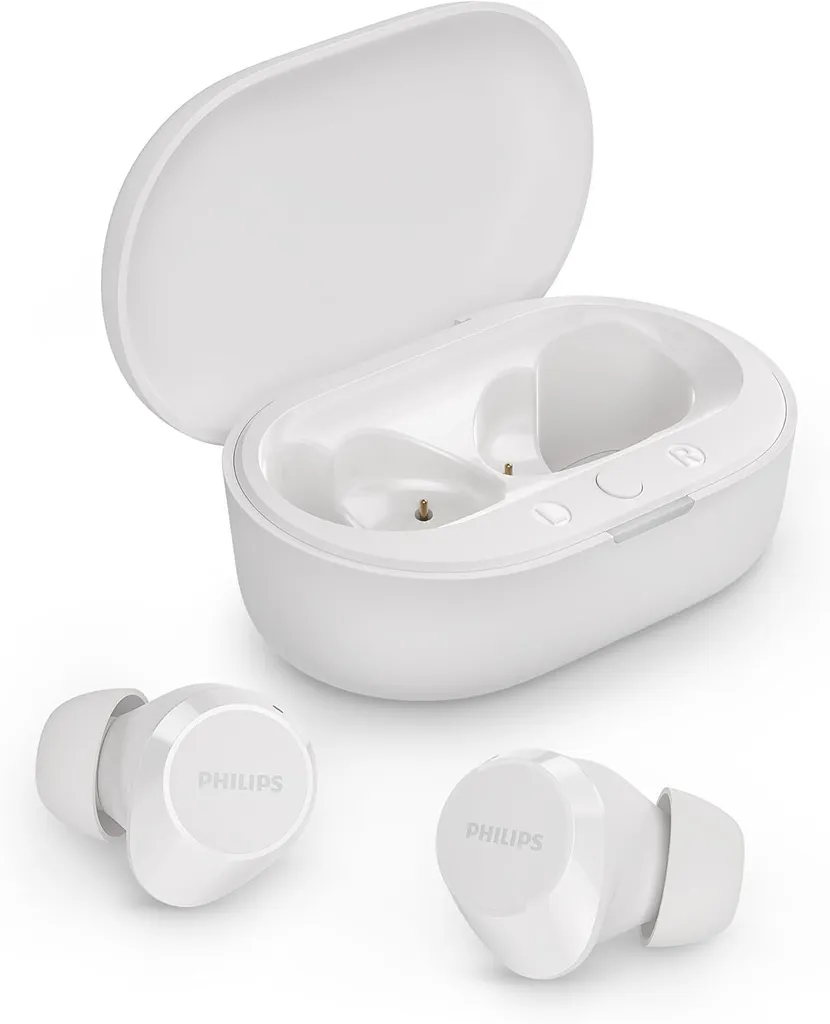 Auricolari Bluetooth senza fili - piccoli auricolari, ottimo rapporto qualità/prezzo, suono naturale con bassi dinamici, chiamate chiare e custodia di ricarica
