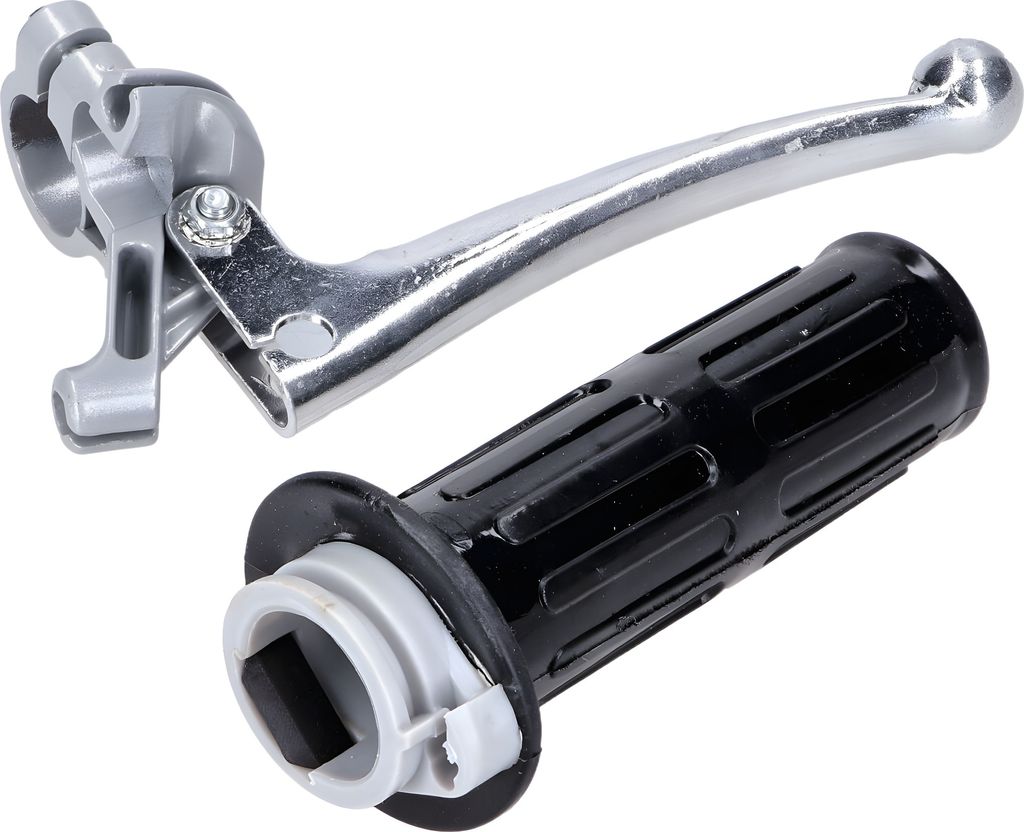 Gasgriff Armatur NTS Parts Aluminium poliert für Hercules, Zündapp, Kreidler, Puch