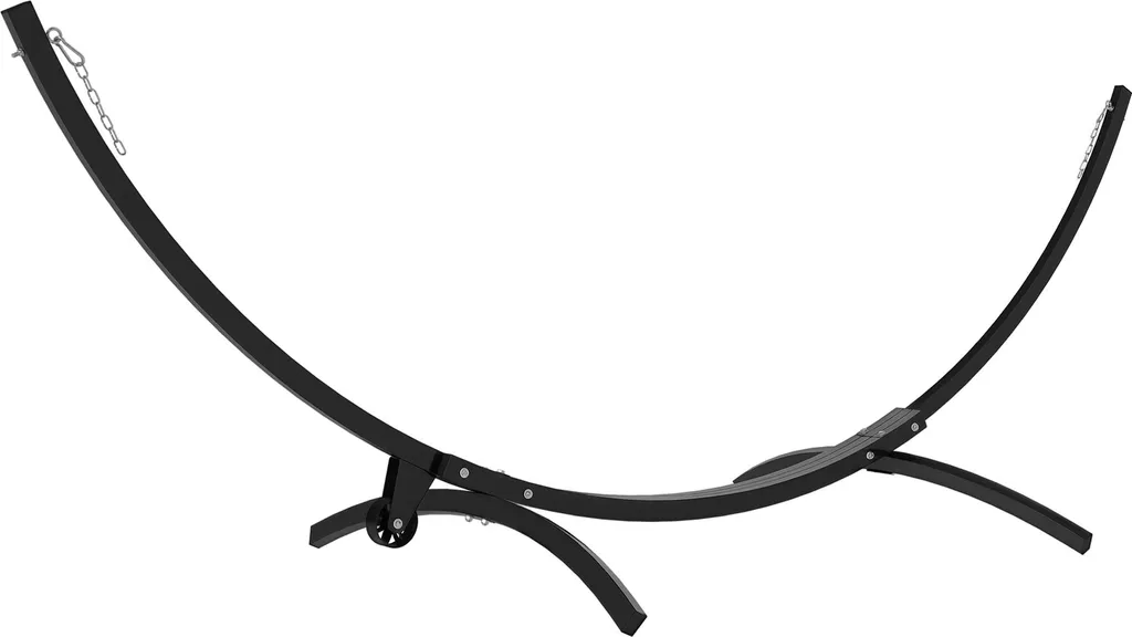 Support Hamac Métal 150 kg Mobile avec Roues et Réglage par Chaînes