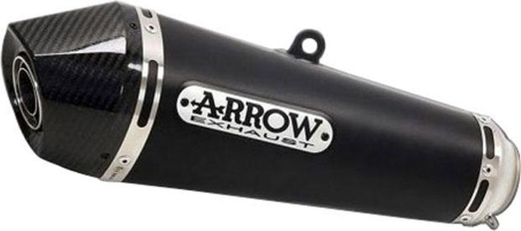 ARROW Auspuff DARK X-KONE für Honda CB125R 2018-, Edelstahl schwarz (Nur mit ARROW Krümmer)