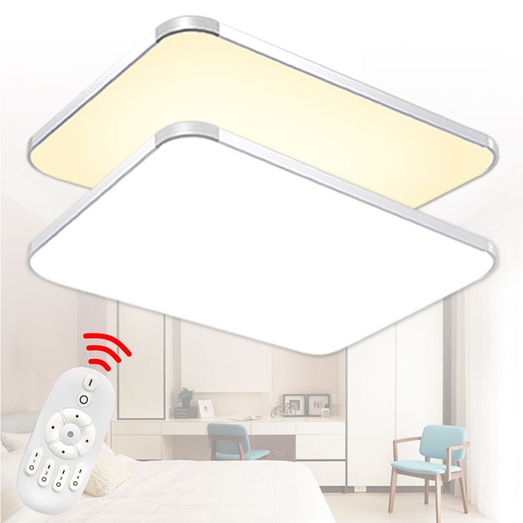 60W 72W LED Dimmbar Deckenleuchte Deckenlampe Modern Panel Wohnzimmer Leuchte 