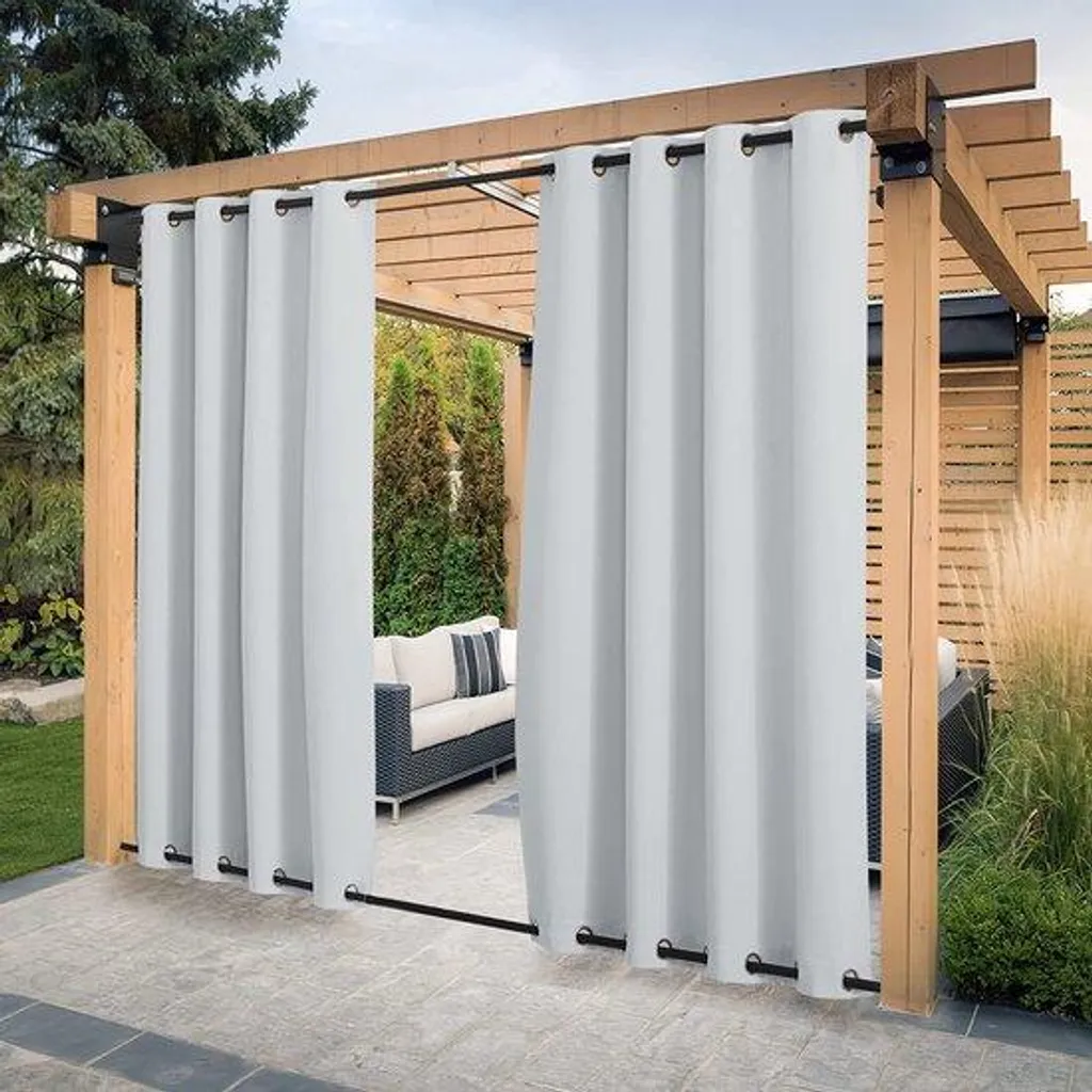 Store Extérieur Imperméable Occultant Gris Anthracite - H 213 x L 132 cm