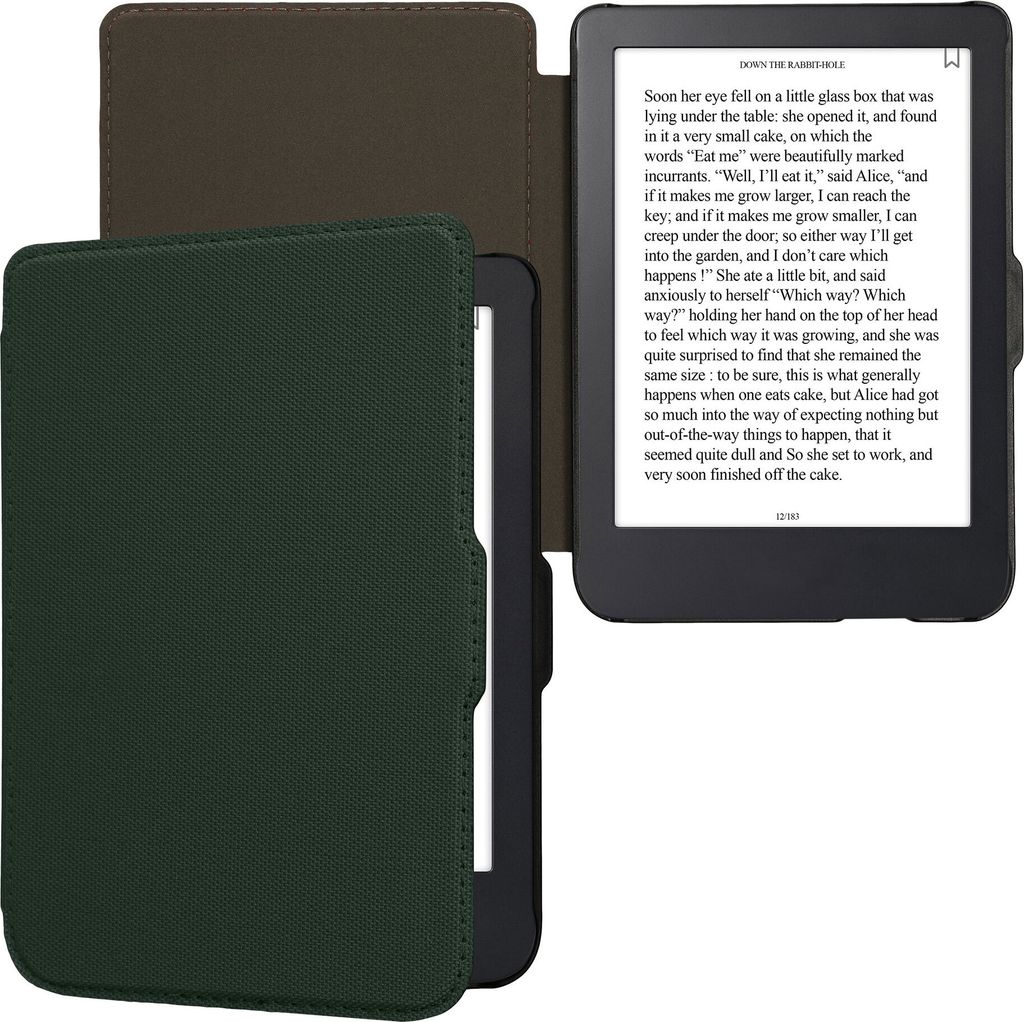 kwmobile Hülle kompatibel mit Kobo Clara 2E / Tolino Shine 4 - Nylon eReader Schutzhülle Cover Case - Petrol