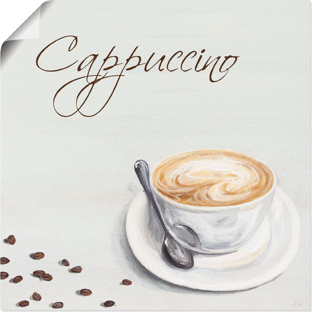 ARTland Poster Cappuccino II Größe: 40x40 cm