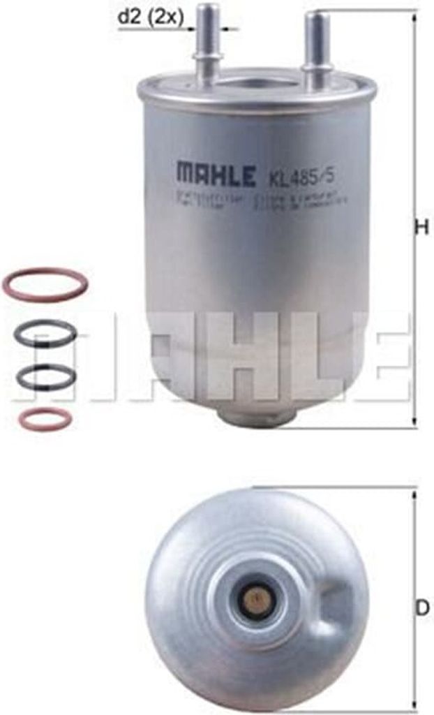 Kraftstofffilter KNECHT KL 485/5D für RENAULT MEGANE III Produktbild 
