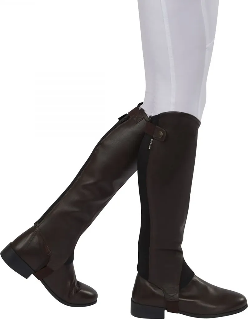 Chaps Dublin Fusion demi-cuir WB855 marron taille XS pour cavalier