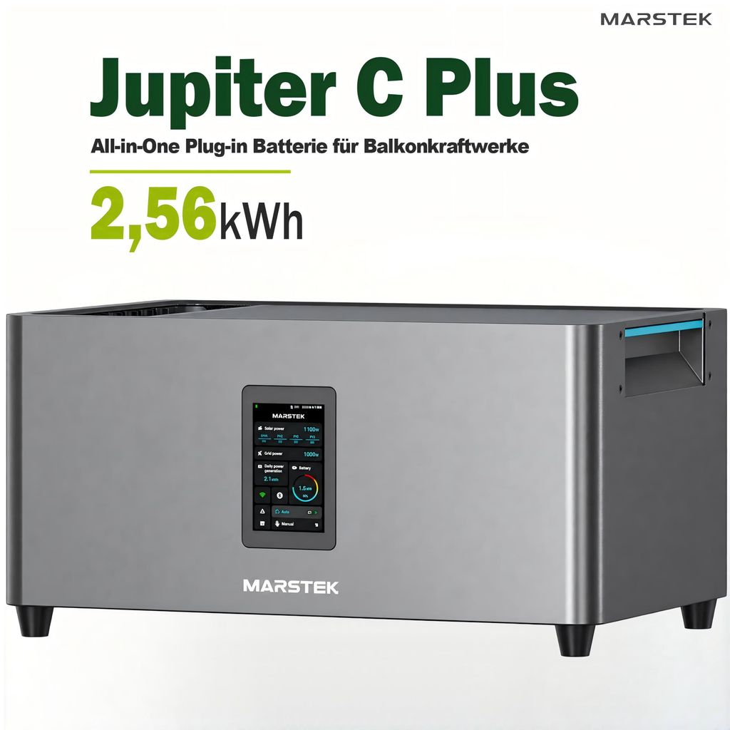 MARSTEK Jupiter C Plus 2,56kWh Balkonkraftwerk Speicher, Produktbild 
