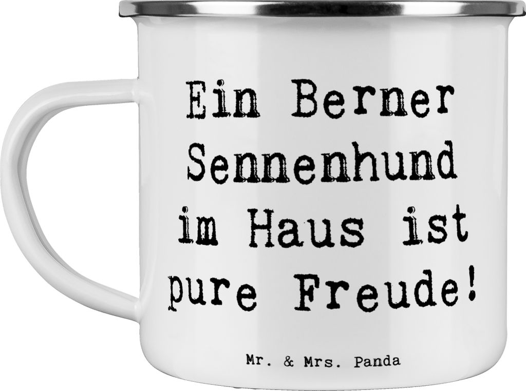 Mr. & Mrs. Panda Teetasse Spruch Berner Sennenhund Freude - Weiß - Geschenk, Haferl, Hunderassen, Hunderasse, Eigenschaften, liebevoller Hund, Sch...