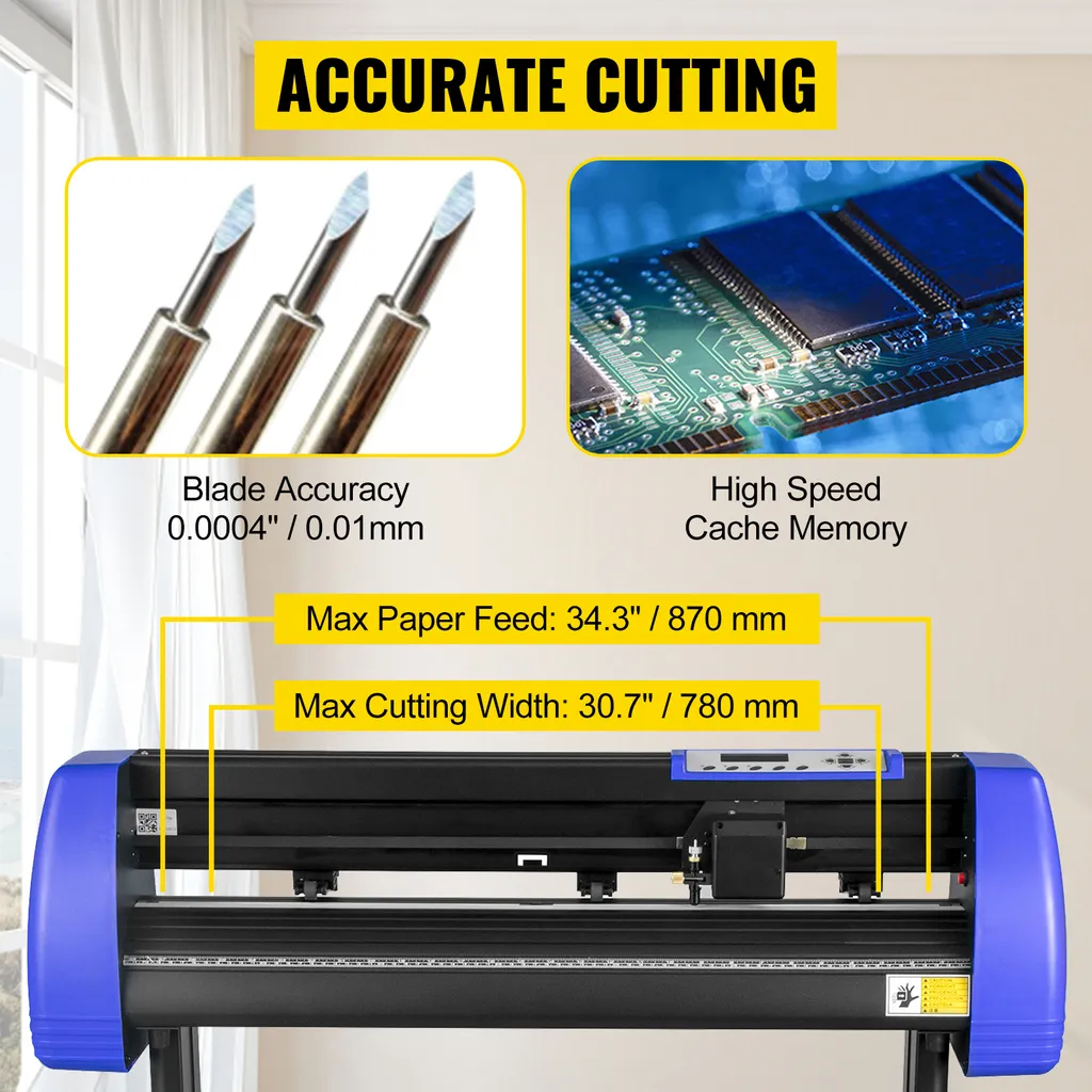 Plotter de Découpe Vinyle 870 mm - Machine de Lettrage Format Large VEVOR - 8