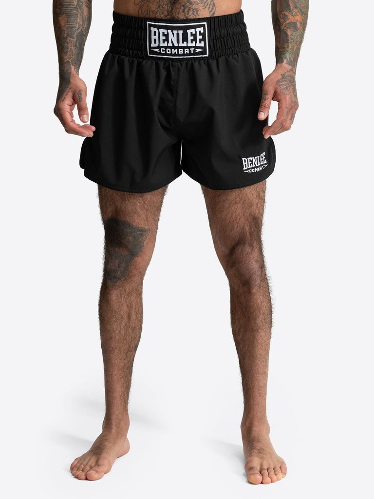 Unisex Thaibox-Hose THORNY Black/White XL BENLEE