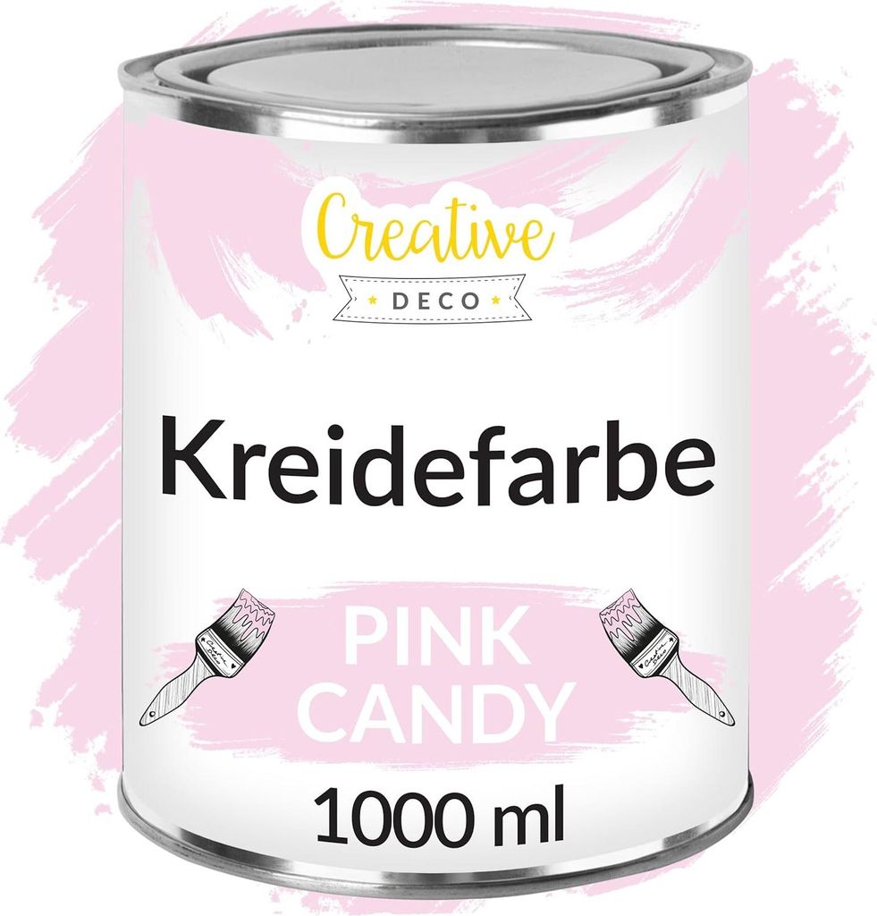 Creative Deco Kriedová farba Ružová | 1000 ml | Matný a Obrázok produktu 