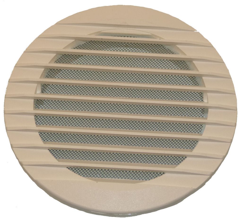 MARLEY 059288 Abdeckgitter Lüftungsgitter Ø 100 mm weiß mit Fliegengitter Neu