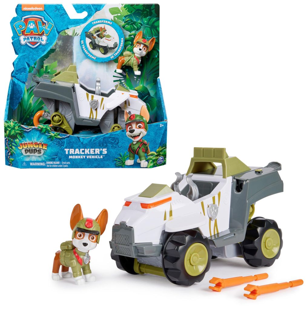 PAW Patrol Jungle Pups - Affen-Fahrzeug mit Tracker-Figur Produktbild 