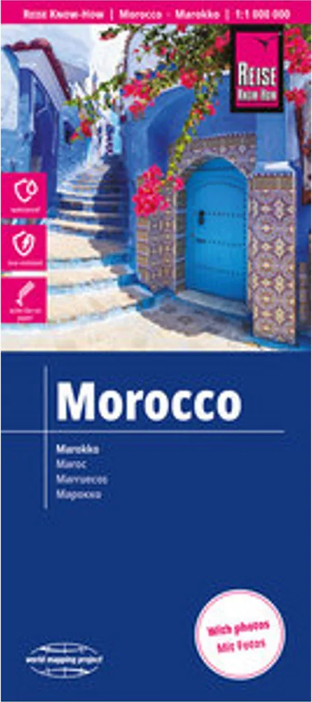 Carte du Maroc Reise Know-How 1:1.000.000 World Mapping Project