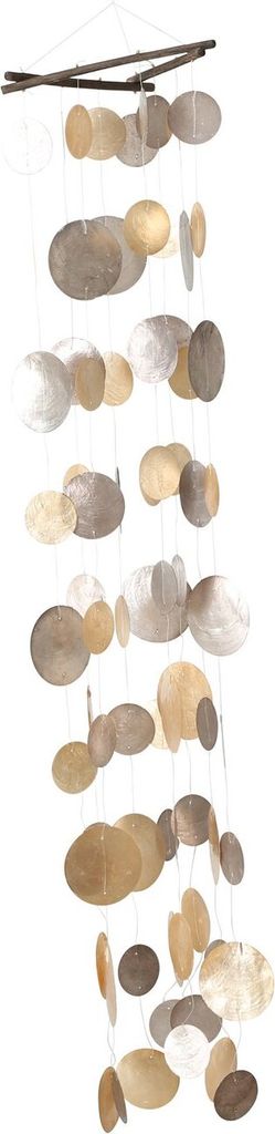 Windspiel Pepa - 100cm - Capiz braun Produktbild 3