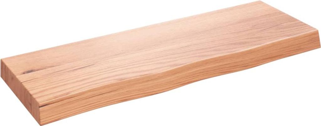 vidaXL Waschtischplatte Hellbraun 80x30x(2-6) cm Massivholz Behandelt